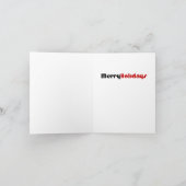 黒猫のクリスマス シーズンカード (内部)