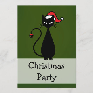 黒猫のクリスマス 招待状