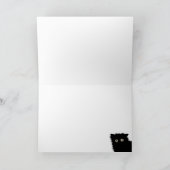 黒猫のグリーティングカード カード (内部)