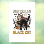 黒猫のコスチューム 幽霊屋敷 楽しいハロウィン Sh ウィンドウサイン (シート3)