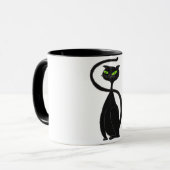黒猫のコーヒー・マグ マグカップ (正面左)