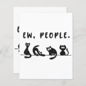 黒猫のシャツおもしろいは人々をニャーニャー猫l (正面/裏面)