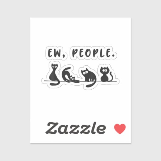 黒猫のシャツおもしろいは人々をニャーニャー猫l シール (シート)