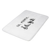 黒猫のシャツおもしろいは人々をニャーニャー猫l バスマット (アングル)