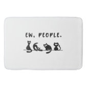 黒猫のシャツおもしろいは人々をニャーニャー猫l バスマット (正面)