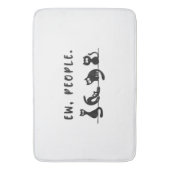 黒猫のシャツおもしろいは人々をニャーニャー猫l バスマット (正面縦)