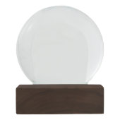 黒猫のシルエットの子ネコののどを鳴らす音の猫の鳴き声のシンプルの芸術 スノーグローブ (裏面)