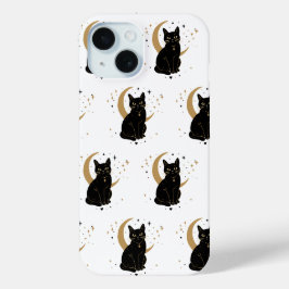 黒猫のスマホケース iPhone 15ケース