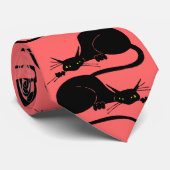 黒猫のタイ ネクタイ (ロール)