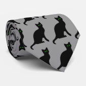 黒猫のタイ ネクタイ (ロール)