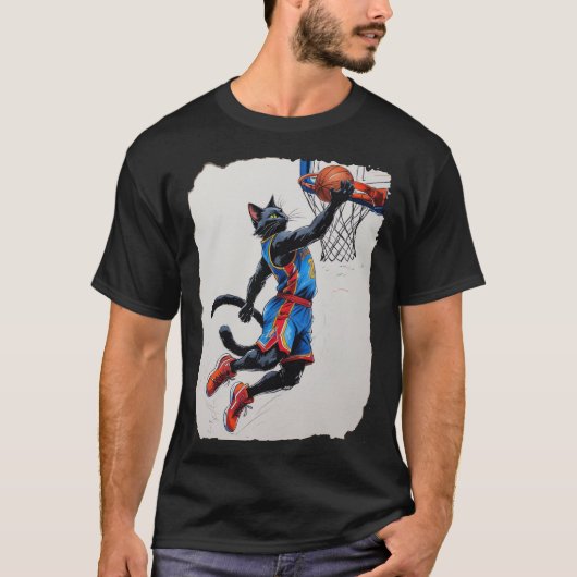 黒猫のダンク! Tシャツ (正面)
