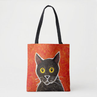 黒猫のトートバック トートバッグ
