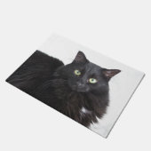 黒猫のドア・マット ドアマット (アングル)