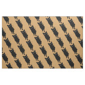 黒猫のネコ科のゴシック様式子猫 ファブリック (ファットクウォーター)