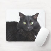 黒猫のネズミ マウスパッド (マウス)