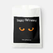 黒猫のハロウィンお菓子袋 フェイバーバッグ (正面)