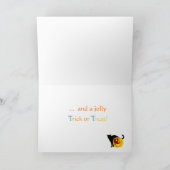 黒猫のハロウィンすてきヴィンテージ カード (内部)