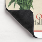 黒猫のハロウィンのヴィンテージの詩 マウスパッド (コーナー)