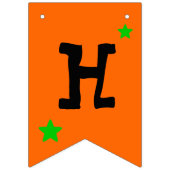 黒猫のハロウィンの旗布の旗 バンティングフラッグ (第1の旗)