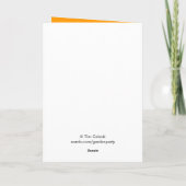 黒猫のハロウィンカード カード (裏面)