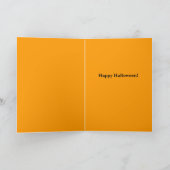 黒猫のハロウィンカード カード (内部)