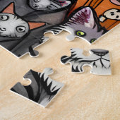 黒猫のハロウィンナイト 幽霊の村 ジグソーパズル (側面)