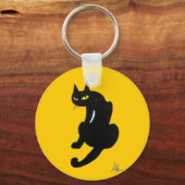 黒猫のハロウィンパーティー キーホルダー (裏面)