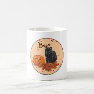 黒猫のハロウィン BOO! コーヒーマグカップ