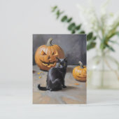 黒猫のハロウィンD シーズンカード (スタンド正面)