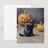 黒猫のハロウィンD シーズンカード (正面/裏面)
