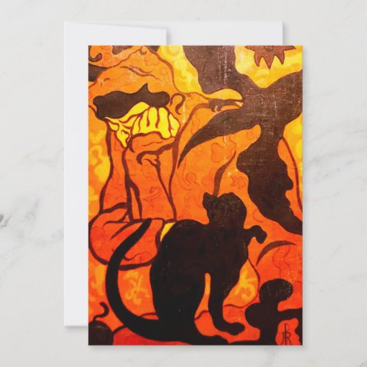 黒猫のハロウィーンの魔女 シーズンカード (正面)