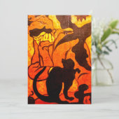 黒猫のハロウィーンの魔女 シーズンカード (スタンド正面)