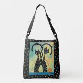 黒猫のバッグ クロスボディバッグ (裏面)