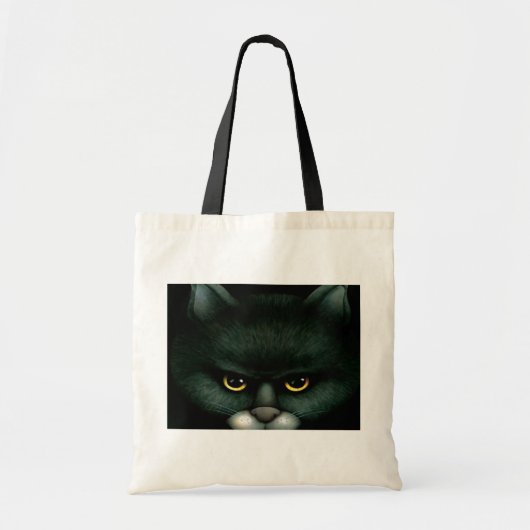 黒猫のバッグ トートバッグ (正面)