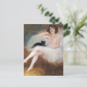 黒猫のバレリーナ、ピエールキャリア – ベルーズ ポストカード (スタンド正面)