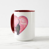 黒猫のバレンタインデー マグカップ (正面左)