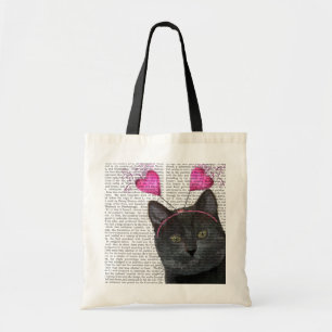 黒猫のバレンタイン トートバッグ