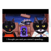 黒猫のパトカーのCreationartsのおもしろいな芸術 (正面横)