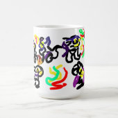 黒猫のパーティー コーヒーマグカップ (中央)