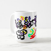 黒猫のパーティー コーヒーマグカップ (正面左)