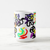 黒猫のパーティー コーヒーマグカップ (中央)