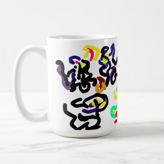 黒猫のパーティー コーヒーマグカップ (左)