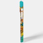 黒猫のヒマワリターコイズCase-M Case-Mate iPhoneケース (裏面 / 左)