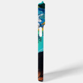 黒猫のヒマワリターコイズCase-M Case-Mate iPhoneケース (裏面 / 右)