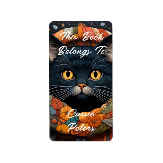 黒猫のフローラセーターこの本は ラベル (正面)