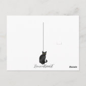 黒猫のフローラ ポストカード (裏面)