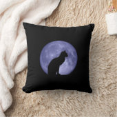 黒猫のブルームーンのMojoの枕 クッション (ブランケット)