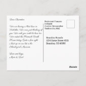 黒猫のプラズマ鮮やか猫 ポストカード (裏面)