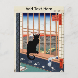 黒猫のポストカード ポストカード