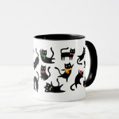黒猫のポーズ マグカップ (正面右)